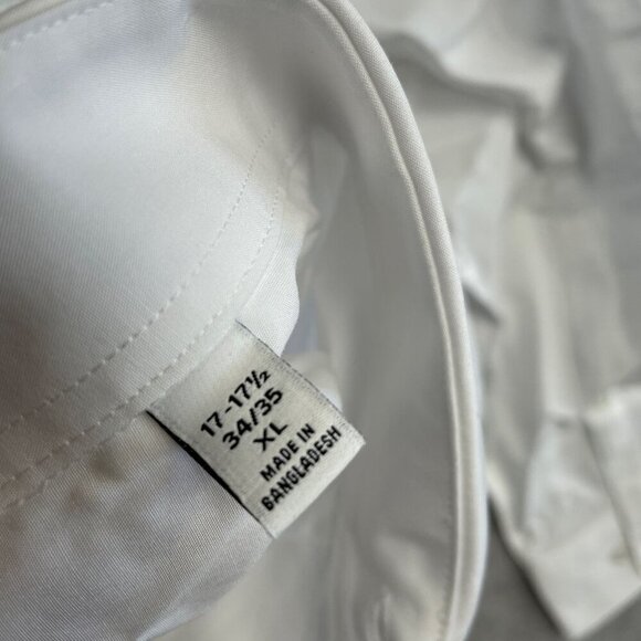 NEW Calvin Klein Men's XL White Button Down Dress Shirt Active Stretch - Picture 7 of 10